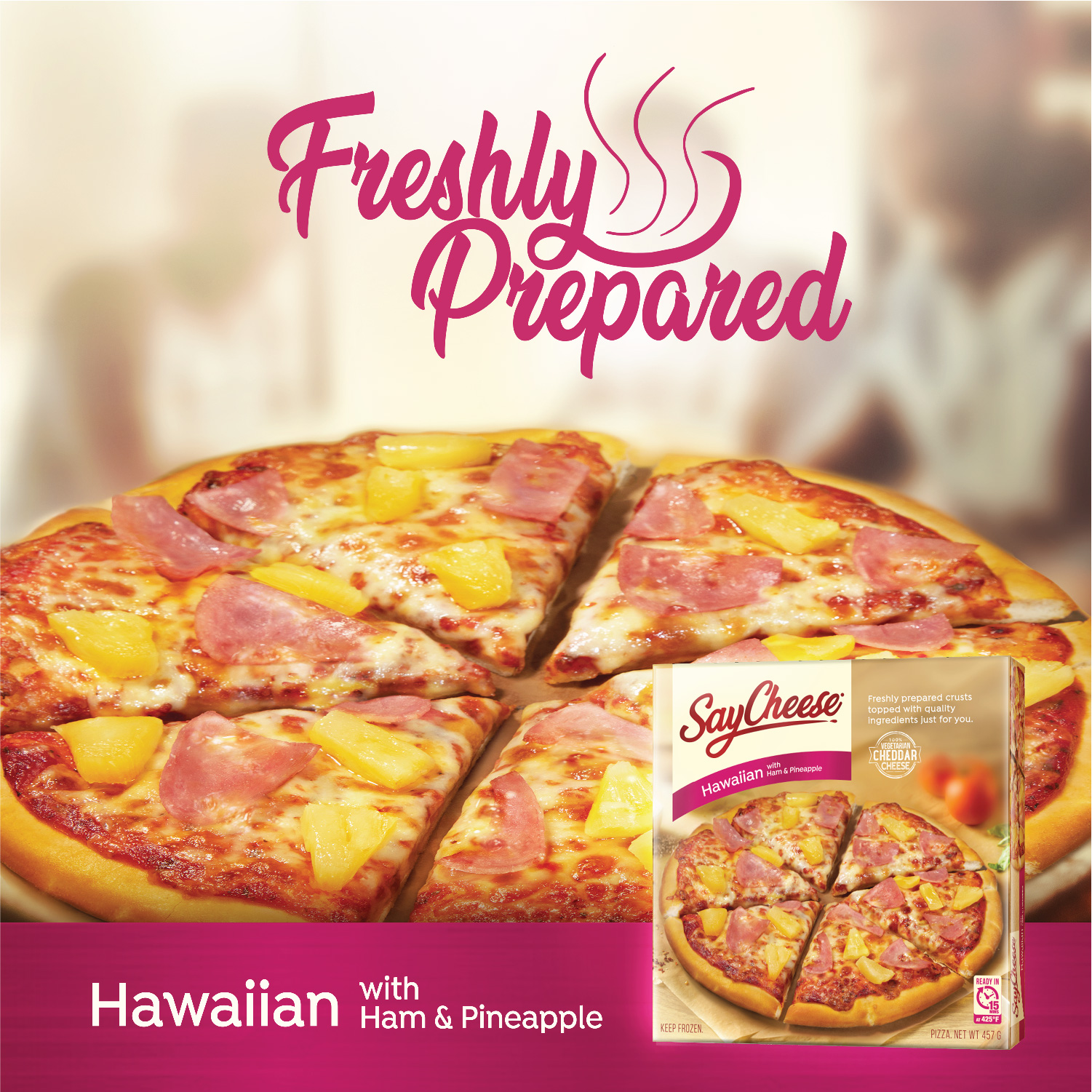 Hawaiian with Ham and Pineapple